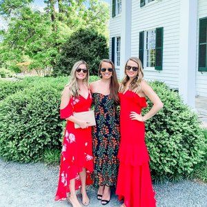 Lulu's Keepsake Tiered Maxi Dress, Red